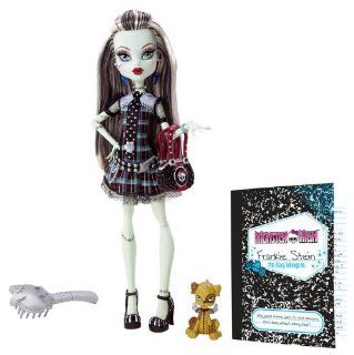 Monster High Frankie Stein Doll with Watzit pet: Toys & Games