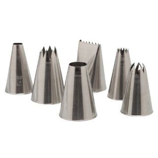 Ateco 6 Piece Pastry Tube and Tips Set: Kitchen & Dining