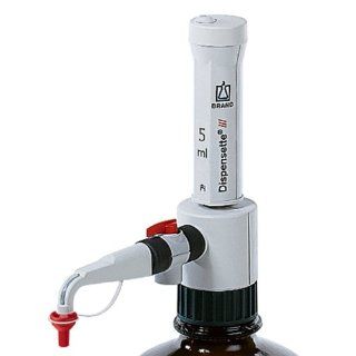 BrandTech 4701241 Dispensette lll Fixed Volume Bottletop Dispenser with SafetyPrime Valve, 10mL Volume: Science Lab Bottletop Dispensers: Industrial & Scientific