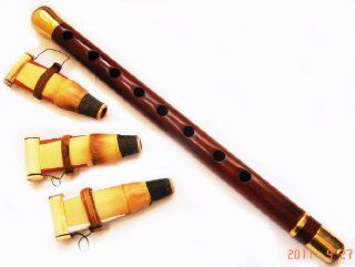 ARMENIAN DUDUK , Duduk , Doodook , from Armenia with BRONZE ENFORCEMENT and 3 Reeds , PROFESSIONAL Instrument   Made from Apricot Wood in Armenia   Oboe Mey Nay Zurna Balaban Kaval Flute: Musical Instruments