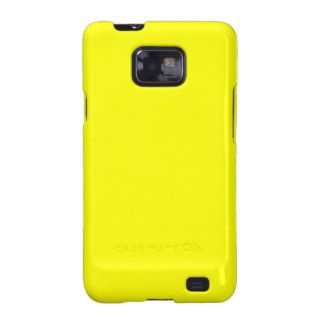 Pure Yellow   Neon Lemon Bright Template Blank Galaxy S2 Cover