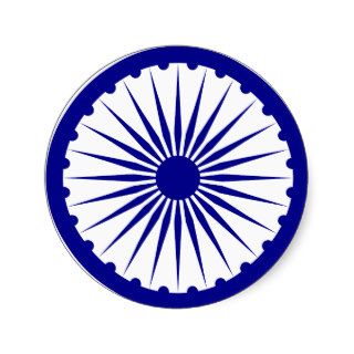 Ashoka Chakra Symbol Sticker