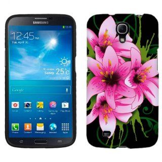 Samsung Galaxy Mega Summer Lilies on Black Phone Case Cover Cell Phones & Accessories