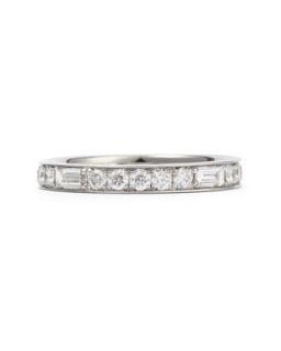 Anniversary Collection Baguette Diamond Band Ring, 1.0 TCW   Maria Canale for