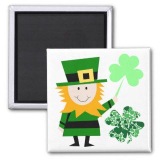 Leprechaun Irish Folklore  Fairy  Elf Art Cute Fun Magnets