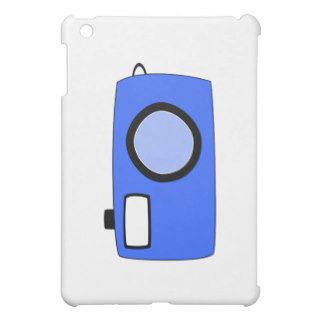 Bright Blue Camera. On White. Cover For The iPad Mini