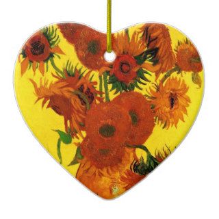 Van Gogh; Still Life: Vase with 15 Sunflowers Ornament