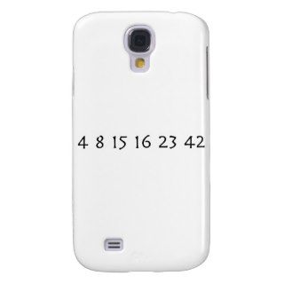LOST numbers 4 8 15 16 23 42 Samsung Galaxy S4 Covers