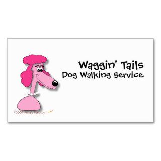 Pink Poodle Business Card Template