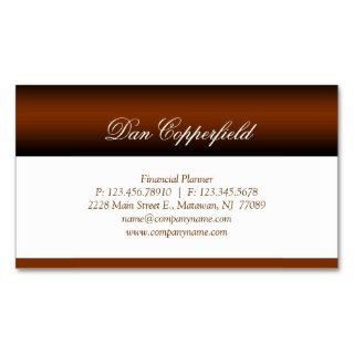 Professional Business Card Financial Planner 2