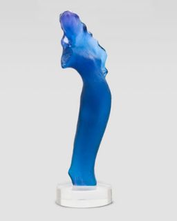 Blue Phyrne Sculpture   Daum