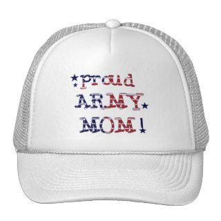 Stars and Stripes Army Mom Trucker Hats