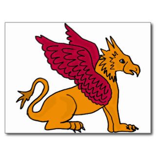 XX  Awesome Gryphon Cartoon Postcards