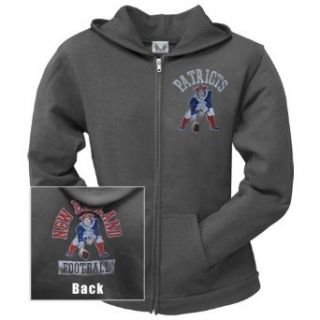 New England Patriots   Old School Logo Juniors Hoodie: Clothing