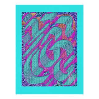 Turquoise Ocean Waves Abstract Print
