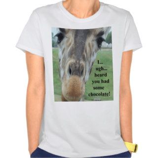 Chocolate Giraffe Tee Shirts