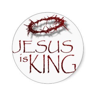 Jesus is KING Stickers