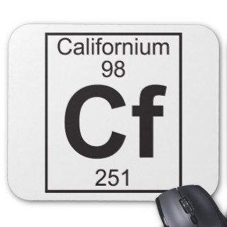 Element 98   cf (californium) mousepads