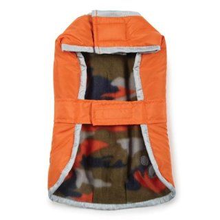 Zack & Zoey Polyester Nor'easter Dog Blanket Coat, Medium, Orange : Pet Coats : Pet Supplies