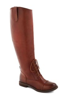 Equestrian and Answer Boot in Brown  Mod Retro Vintage Boots