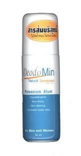 Deomin Natural Deodorant Roll on Potassium Alum Non sticky, Non staining for Men and Women 60 Ml.: Everything Else