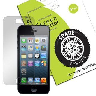 Spare Products Screen Protector Film for iPhone 5 AT&T Verizon Sprint   (4 Pack) Anti Glare Anti Fingerprint NEWEST MODEL: Everything Else