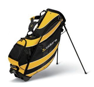 New Cobra Sport Golf Stand Bag Black/Yellow  Golf Carry Bags  Sports & Outdoors