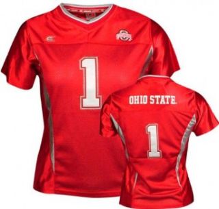 Ohio State Buckeyes Women's Mid Field Football Jersey   X Large  Football Apparel  Clothing