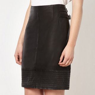 Todd Lynn/EDITION Designer black leather pencil skirt