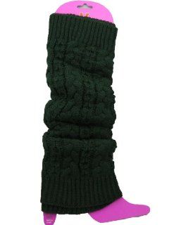 Forest Green Sweater Knit Leg Warmers Stretchy Over Boots Slip on Slouchy Super Warm : Other Products : Everything Else