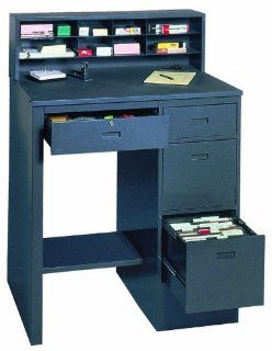 Edsal 660 Deluxe Shop Desk, Gray : Office Desks : Office Products