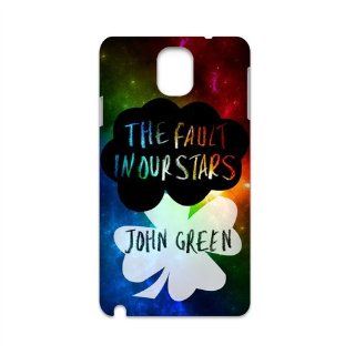 The fault in our stars cute Okay clouds four leaf clover Samsung galaxy Note 3 N9000 hard plastic case: Electronics