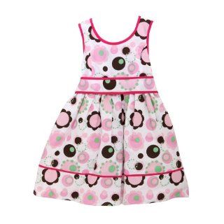 Sophie Fae Girls Patterned Summer Wear Special Occasion Dress with Bow (6 year old) (Pink) at  Womens Clothing store
