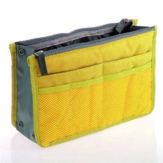 Uoften Women Travel Insert Handbag Organiser Purse Large Liner Organizer Tidy Bag (Yellow): Sports & Outdoors