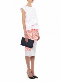 Cycle fluoro grid print pencil skirt  Dion Lee  MATCHESFASHI