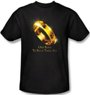 The Lord Of The Rings Trilogy One Ring To Rule Them All Movie Adult T Shirt Tee: Clothing