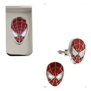 Spiderman 3D Red Logo Cufflinks and Money Clip Box Set: Everything Else