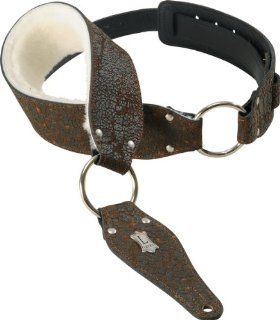 Levy's Leathers M17R2D BRN Distressed Leather Guitar Strap: Musical Instruments