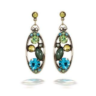 La Contessa Pastels Oval Earrings   E8324: Dangle Earrings: Jewelry