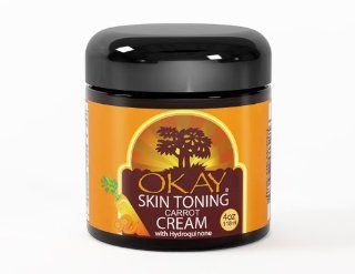 Okay Skin Toning Cream, Carrot, 4 Ounce : Body Gels And Creams : Beauty