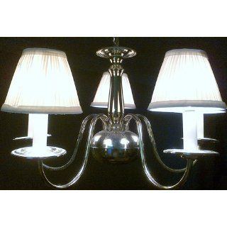 Small Pleated Lamp Shade Clips Onto Tapered Candelabra Bulbs    