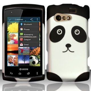 Panda Hard Case Snap On Rubberized Cover For Kyocera Rise C5155 Cell Phones & Accessories