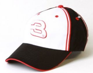 NASCAR Dale Earnhardt Jr #3 Flex Adjustable Hat  White Black at  Mens Clothing store