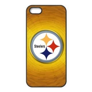 Apple iphone 5/5s case NFL Pittsburgh Steelers Pattern soft rubber Durable ultrathin Seamless cover by Distinctive Design Studio Cell Phones & Accessories