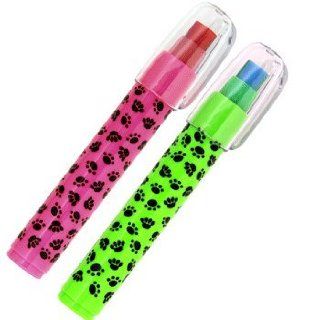 Paw Print Rocket Erasers   36 per set : Pencil Top Erasers : Office Products