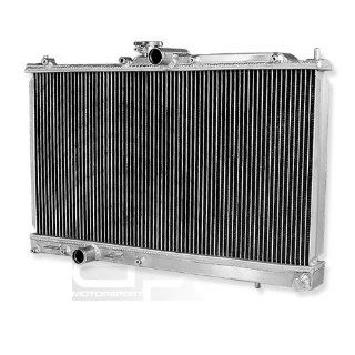 DPT, RA EVO8 2, Full Aluminum Performance Two Dual Row Core Chrome Radiator Overall Size 28"x17.75"x2.5" for Manual Transmission Only: Automotive