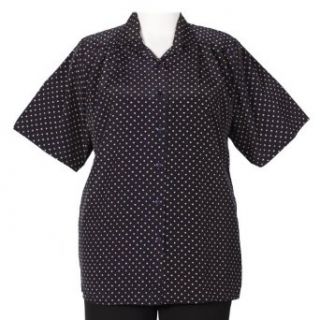 Shell Pink Dots short sleeve Tunic Plus Size Women's Blouse at  Womens Clothing store: