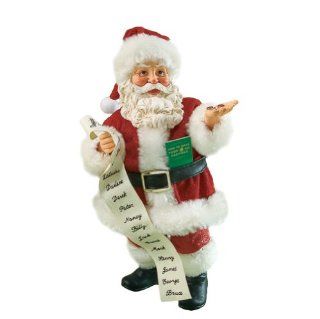 Department 56 Possible Dreams Clothtique Seasons Grinnings Shopping List Sports and Leisure Santa Figurine   Holiday Figurines