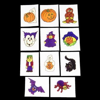 Halloween Glow in the Dark Tattoos   36 per pack: Health & Personal Care