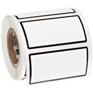 Brady CL 1429 619 BK Permanent Polyester Ls2000 Printer Labels , White With 1/16" Black Border (250 Labels per Roll, 1 Roll per Package): Industrial & Scientific